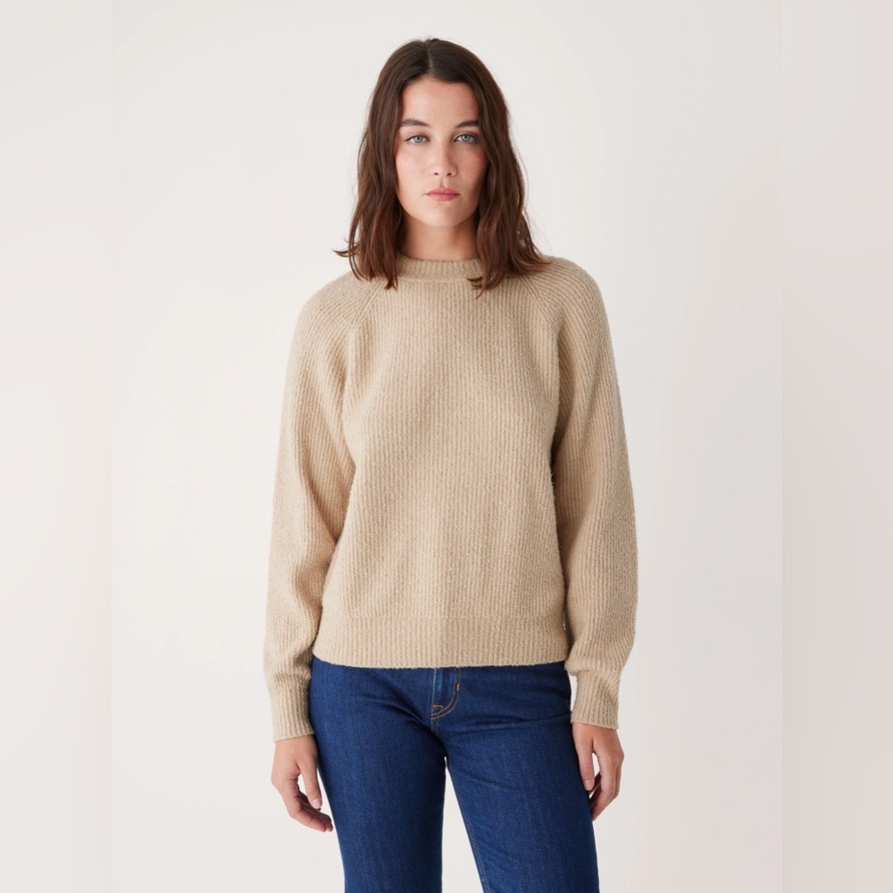 Frank & Oak - The Seawool® Crewneck Sweater in Oxford Tan